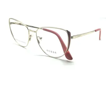 Close-up of gold aviator frames with interchangeable clip-on lenses